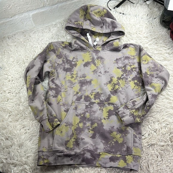 lululemon athletica Tops - Lululemon All Yours Hoodie Orbital Tie Dye Mauve Grey Multi